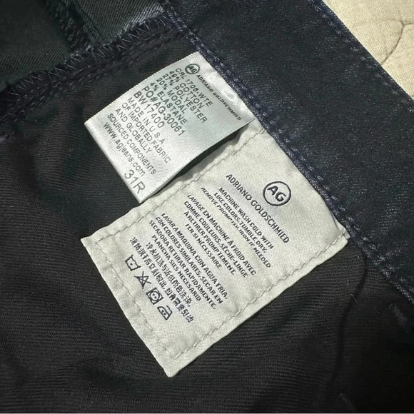 NWT AG Adriano Goldschmied 31 High-Rise Farrah Skinny Button Up Dark Stretch - Picture 4 of 9